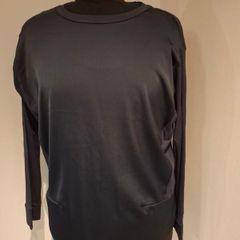 Dunnes Navy Satin Mix Top