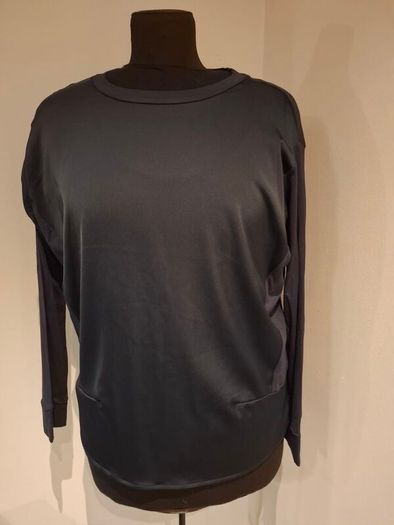 Dunnes Navy Satin Mix Top