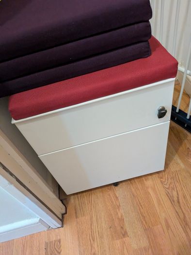 Office Cabinet pedestal with Cushion (Last chance)