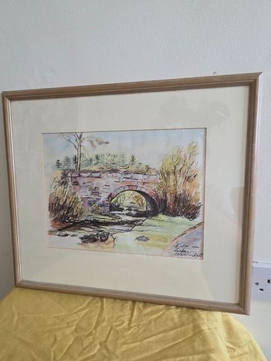 "Bridge at Laragh" Watercolour by Michael Walsh - Signed and dated