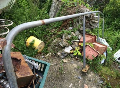 Galvanised Exterior Handrail