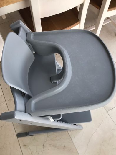 Grey stokke high chair