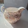 Vintage English Bone China Tea Set 22k Gold Chintz Pink Floral 6pc Image 7