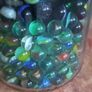 Antique collection of old marbles in large clip sealed jar it's full to the top loft find from very old house in France Beautiful Image 10