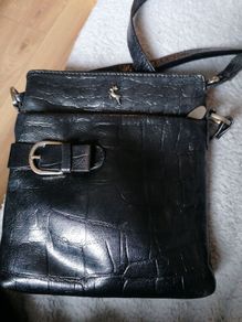 beautiful designer ashwood genuine leather black bag