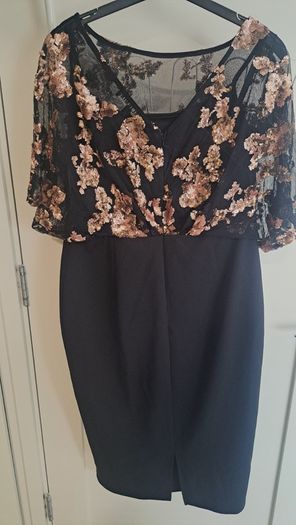 Black sequin dress