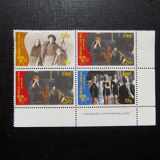 Ireland 1996.Centenary of Irish Film.Corner Block of 4.Mint Never Hinged.