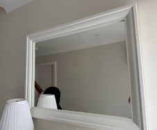 Large IKEA White Framed Wall Mirror