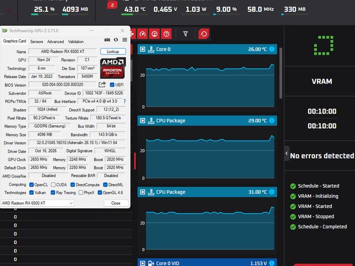 ASRock Radeon RX 6500 XT 4GB GDDR6 Graphics Card