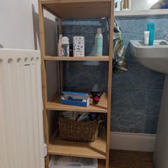 shelving unit bamboo