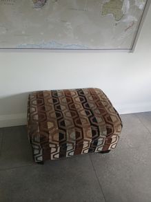 foot pouffe. In good condition. Could be re upholstered