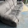 Grey 3 seater recliner sofa. Image 3