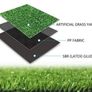 Artificial Grass Turf Astro Turf 3.3x33ft Grass Carpet Roll Indoor & Outdoor Faux Grass Carpet Rug Fire Resistant Realistic Synthetic Grass Turf Lawn Mat for Pet Patio Garden Balcony Wedding (FREE POSTAGE) Image 7