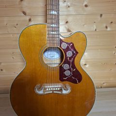 Epiphone EJ-200SCE Electro Acoustic Vintage Natural + Hard Case