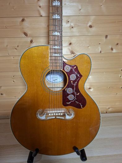 Epiphone EJ-200SCE Electro Acoustic Vintage Natural + Hard Case