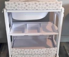 baby changing and bath table