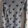 Silver sweater with heart motif fits 6 8 10 Image 3