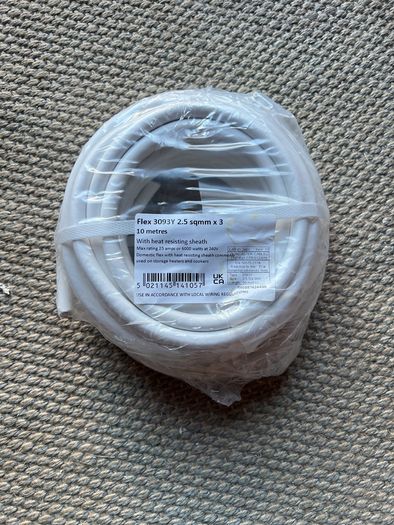 2.5sqmm x3 core 10m cable