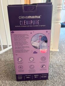 Clevamama clevapure Himalayan salt lamp humidifier and night light