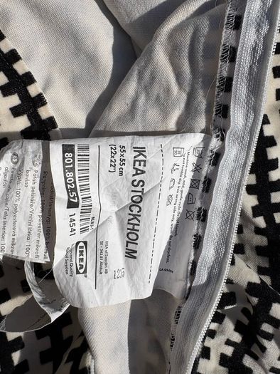 2 x IKEA Stockholm Cushion Covers