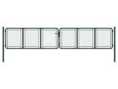 Garden Gate Steel 400x75 cm Green