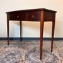 Antique Mahogany Bow Fronted Three Drawer Side or Console Table Image 3