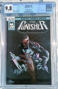 Punisher Issue 2 CGC 9.8 CBCS Graded Comic Book Framed