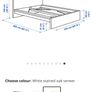Ikea Malm King size frame oak Image 4