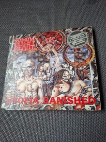 NAPALM DEATH: Utopia Banished -Rare original 1992 pressing with bonus disc(Autographed)