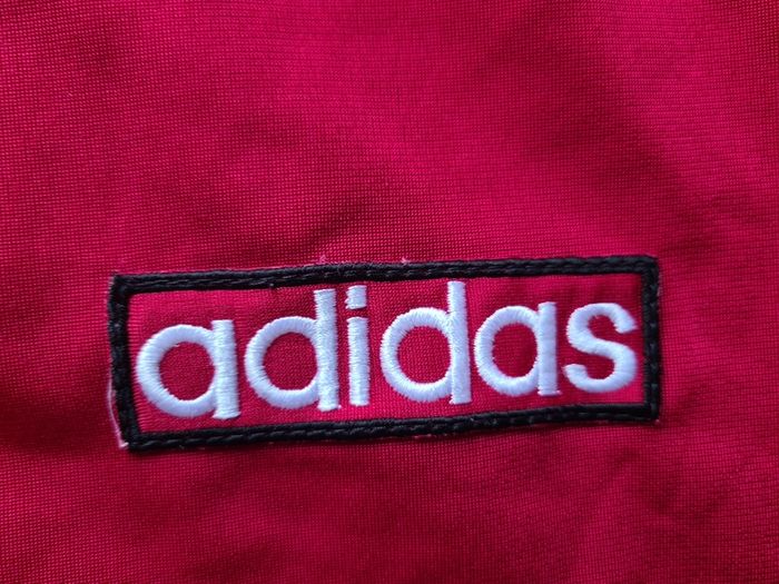 Adidas vest retro vintage Gilet red top adibreak shirt t-shirt poppers D7 Size L/XL the Brand