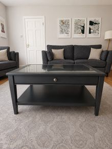IKEA LIATORP Glass Top Coffee Table