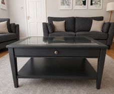 IKEA LIATORP Glass Top Coffee Table