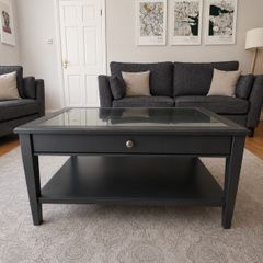 IKEA LIATORP Glass Top Coffee Table