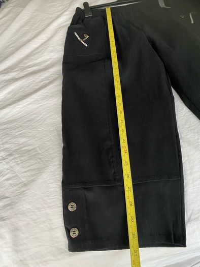 Crop trousers New fabulous mix cotton-size 1416 Black