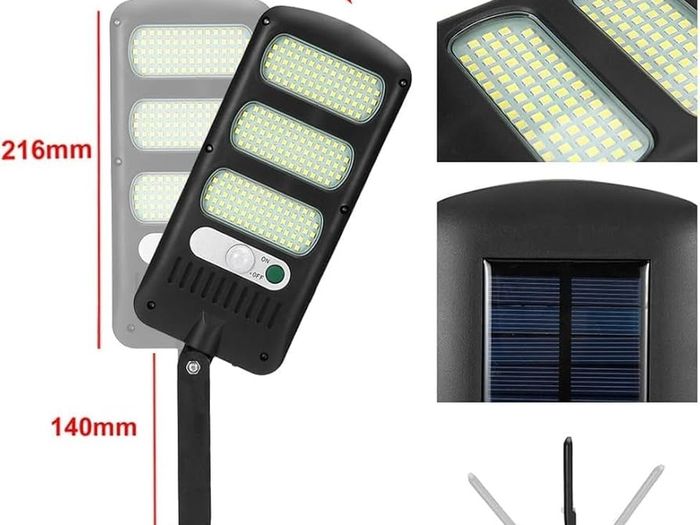 Solar Lights Outdoor, Freeas 213 LED Solar Powered Street Lights Motion Sensor Wall Lamp Waterproof Security Light with 180 Adjustable Pole for Outside Wall, Garden, Street, Porch (2 Pack)