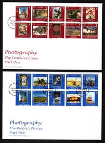 2002 Isle of Man Photography The Peoples Choice Part One Commemorative Stamp First Day Cover (FDC)