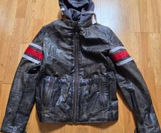 Richa toulon leather jacket with hood