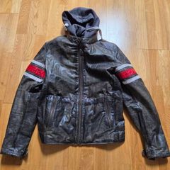 Richa toulon leather jacket with hood