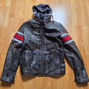 Richa toulon leather jacket with hood