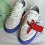 Off-White/White & Purple Sneakers Image 2