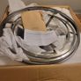 free double tier glass Pendant light -needs some repair Image 4
