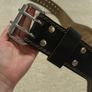 Harbinger Leather Padded Weightlifting Belt Black - Heavy Duty Gym Belt Image 3