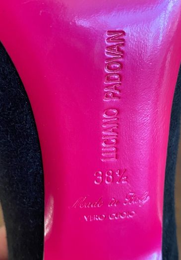 Luxury women shoes - Luciano Padovan - size 5.5 - high heels