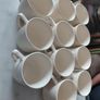 set of 19 French espresso cups Badonviller France Image 4