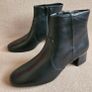 Unisa Spanish leather classic ankle boots black RRP 135 euro new & boxed size UK 3 EU 36 Image 3