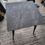 Dining Table with Gray Marble Effect Image 3