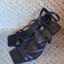 Primark black high heel sandles ..size 4 Image 2