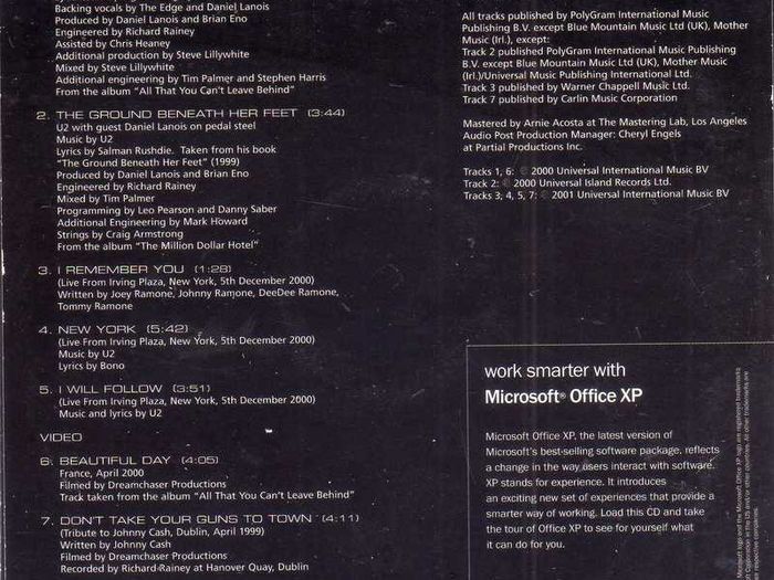 Promo -  U2 Dvd/cd