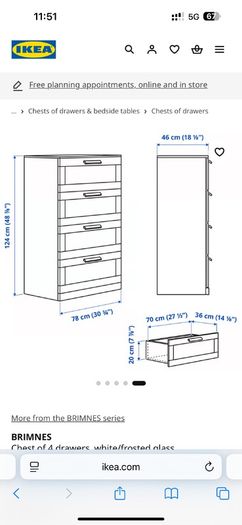 IKEA Drawers (Brimnes)