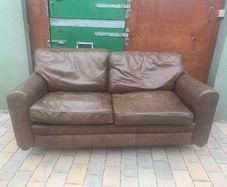 Leather 3 seater sofa